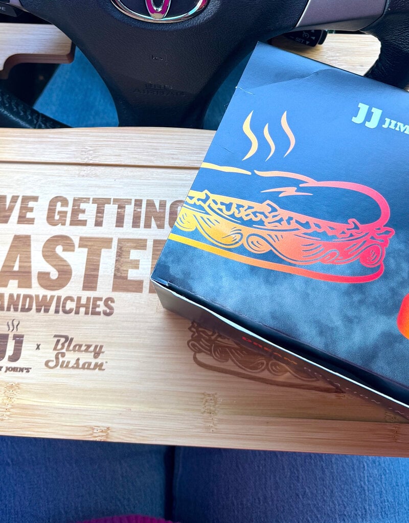 SOLD OUT Blazy Susan x Jimmy John’s® Custom Steering Wheel Eating Tray