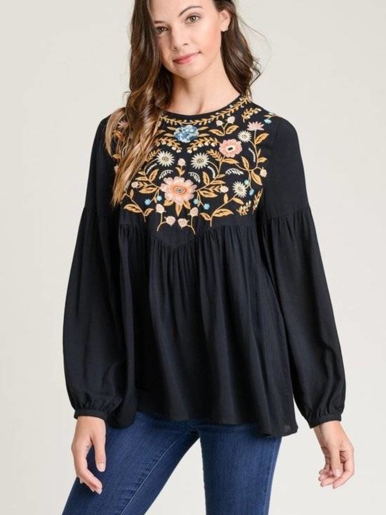 jodifl embroidered top