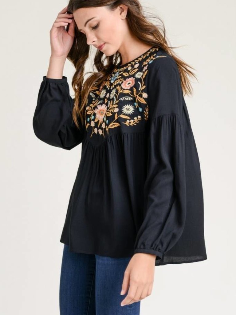 jodifl embroidered top