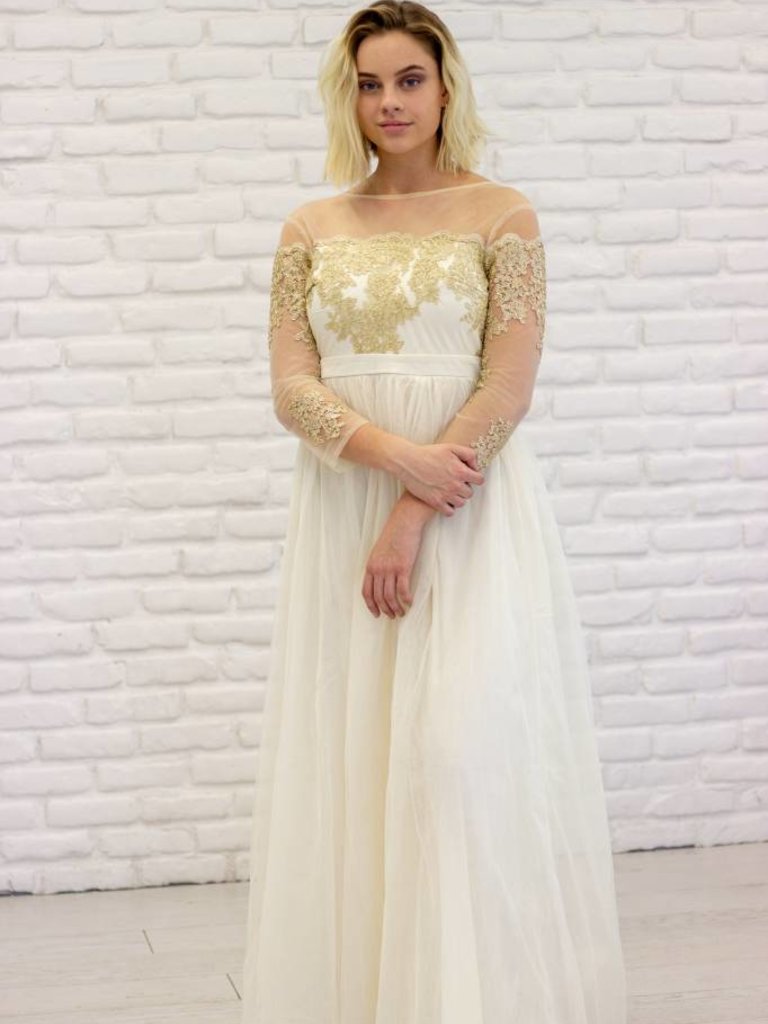gold formal top