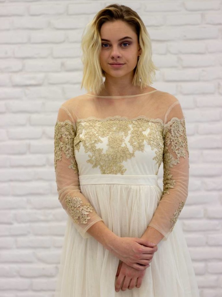 gold formal top