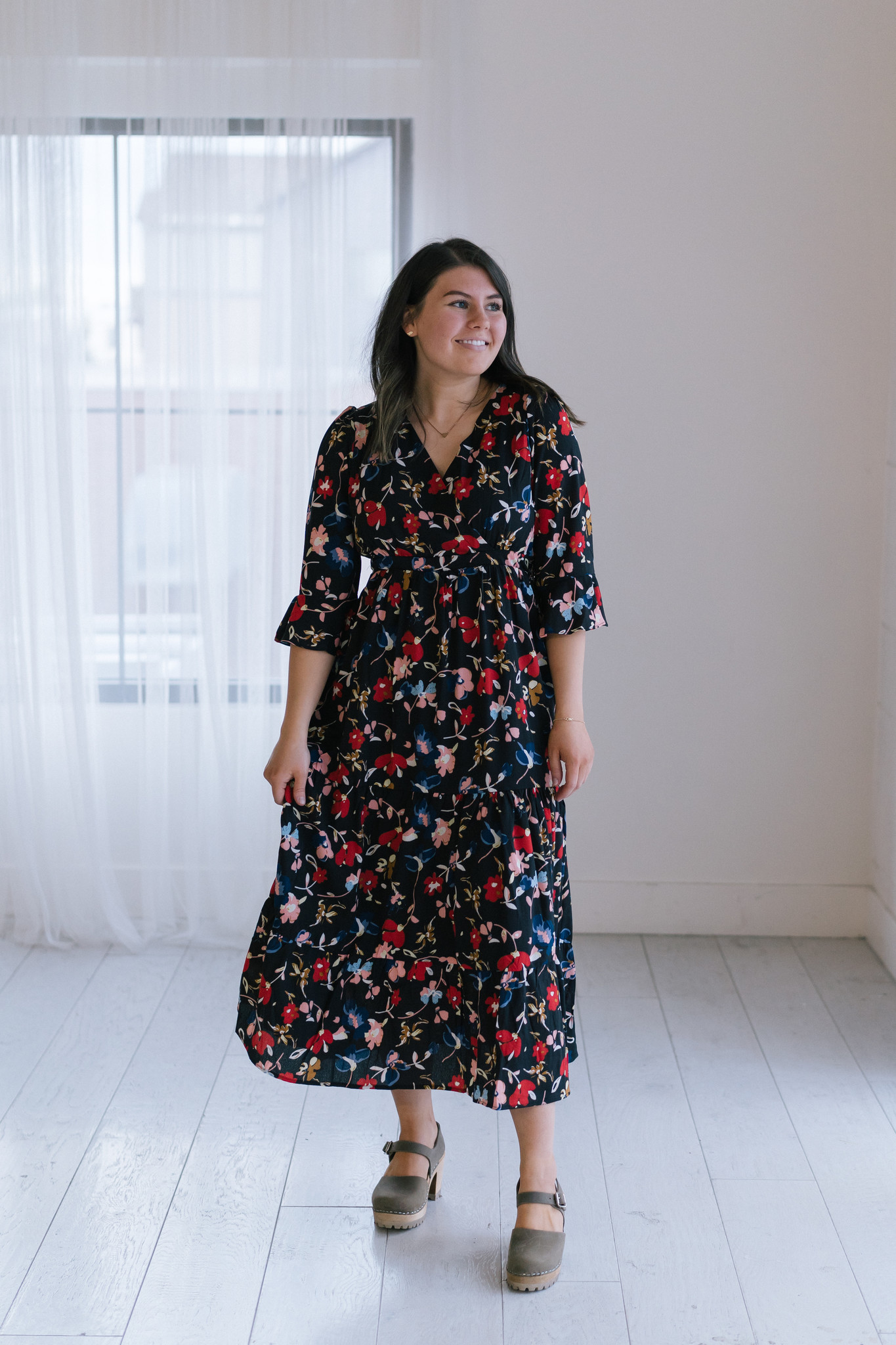 floral midi dress boutique