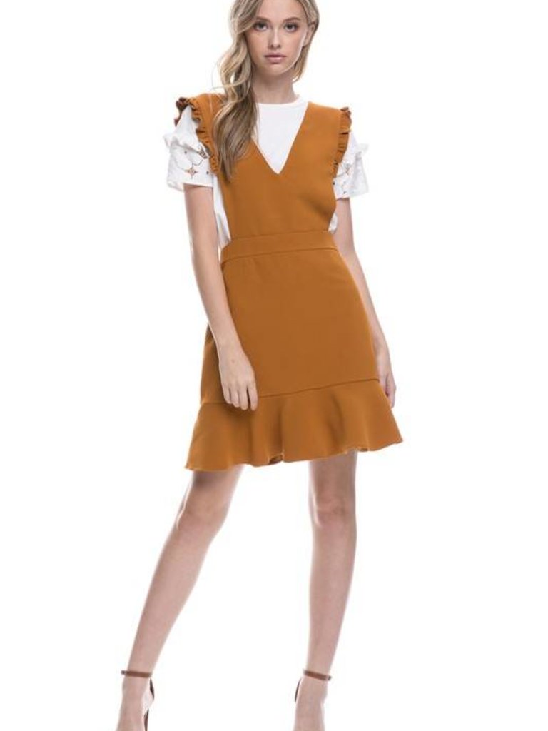 mustard jumper dress