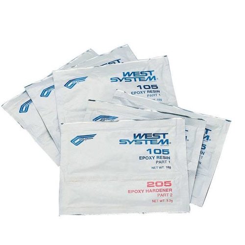 West Systems West System - 101-T - Resin & Hardner Packets - six, .56 fl oz West Systems West System - 101-T - Resin & Hardner Packets - six, .56 fl oz