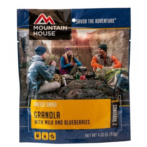 MOUNTAIN HOUSE Granola with Milk and Blueberries MOUNTAIN HOUSE Granola with Milk and Blueberries