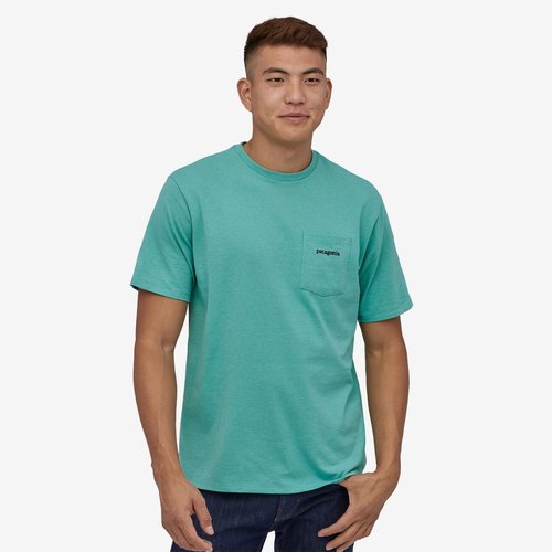 Patagonia Mens Line Logo Ridge Pocket Responsibili-Tee Patagonia Mens Line Logo Ridge Pocket Responsibili-Tee