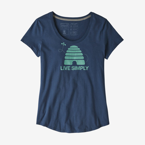 Patagonia Women's Live Simply Hive Organic Scoop T-Shirt Patagonia Women's Live Simply Hive Organic Scoop T-Shirt