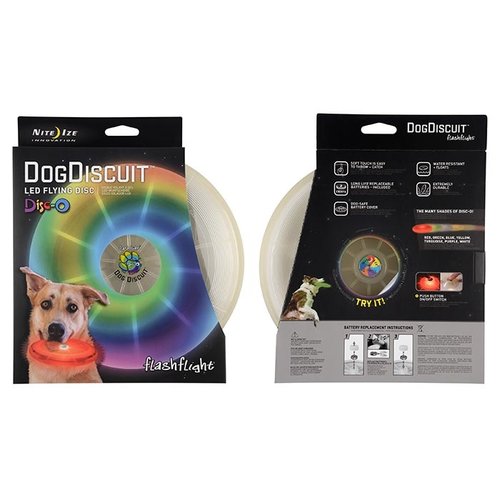 Nite Ize Flashflight Dog Discuit LED Flying Disc Nite Ize Flashflight Dog Discuit LED Flying Disc
