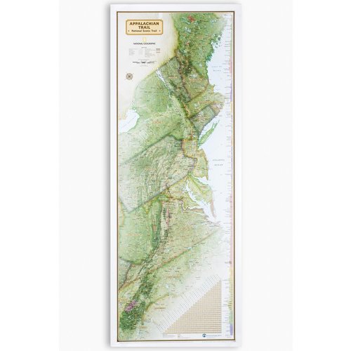 National Geographic Maps Appalachian Trail Wall Map National Geographic Maps Appalachian Trail Wall Map