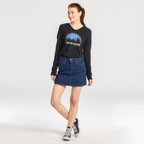 Life is Good Women's Long Sleeve Hoody Tee Life is Good Women's Long Sleeve Hoody Tee