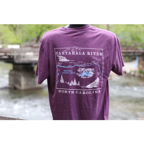 NOC Nantahala River Map Short Sleeve Tee NOC Nantahala River Map Short Sleeve Tee