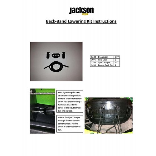 Jackson Kayak JK - BACKBAND LOWERING KIT Jackson Kayak JK - BACKBAND LOWERING KIT