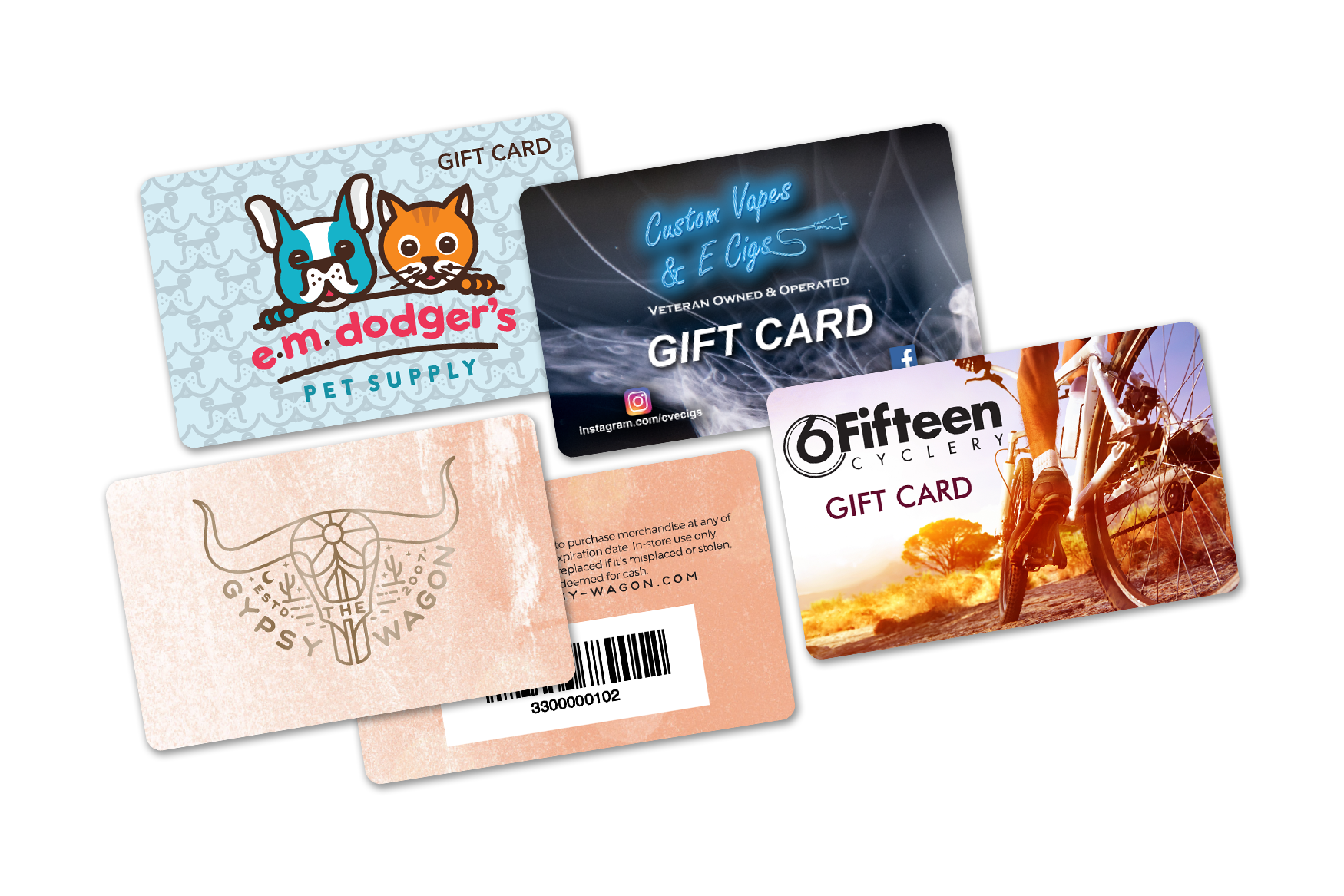 Lightspeed Retail Gift Cards with Matte Finish Lightspeed Gift Card Store