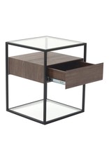 Monroe & Kent CLARO SIDE TABLE WALNUT