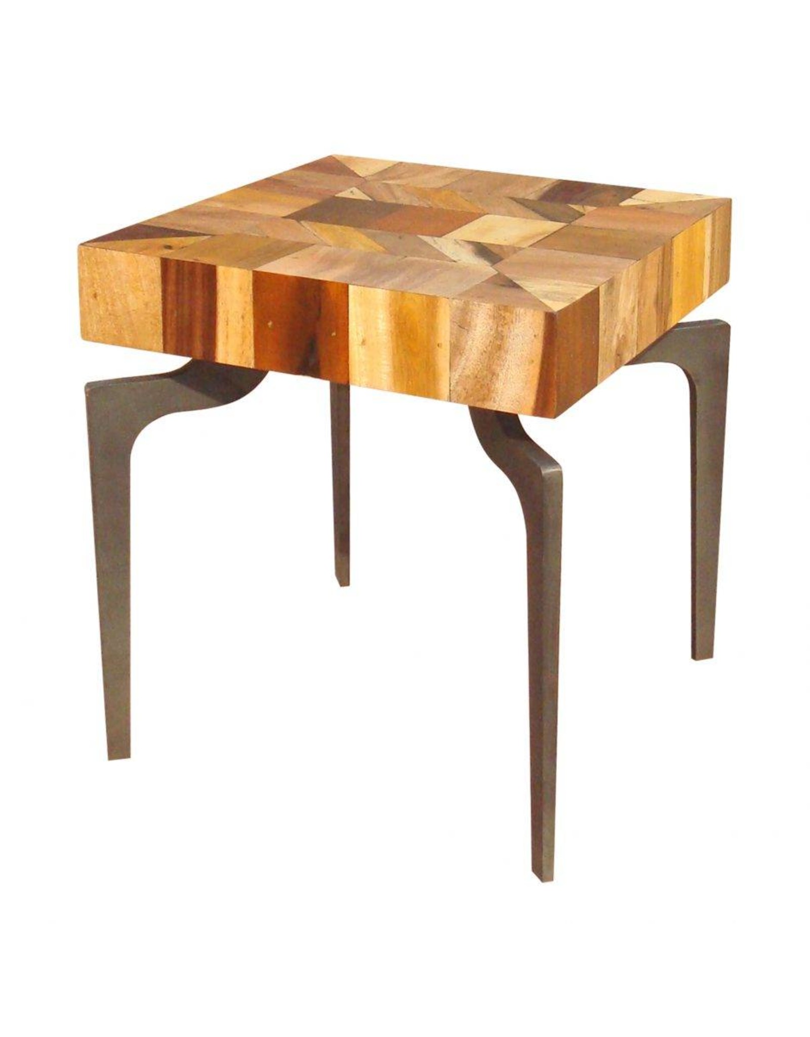 Monroe & Kent GAJEL SIDE TABLE WITH METAL LEGS