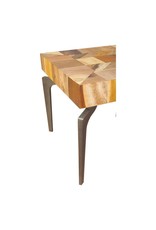 Monroe & Kent GAJEL SIDE TABLE WITH METAL LEGS