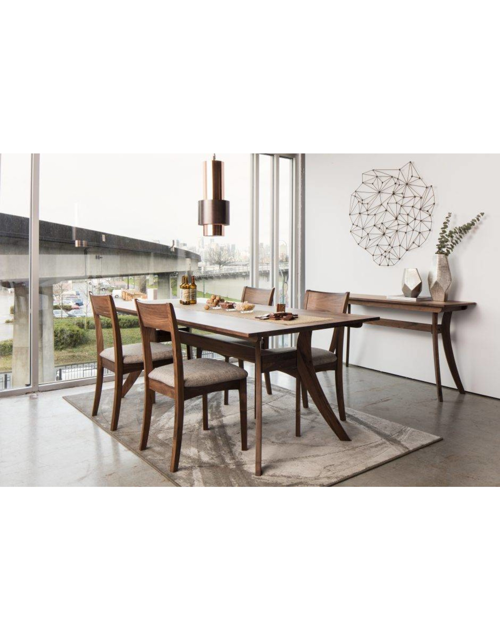 Monroe & Kent FLORENCE RECTANGULAR DINING TABLE LARGE WALNUT