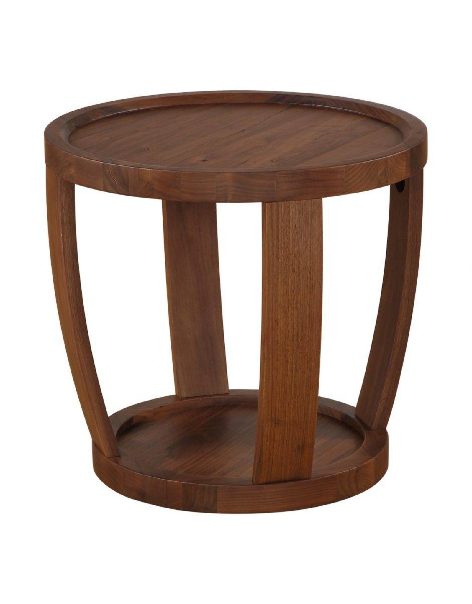 Monroe & Kent DYLAN ROUND END TABLE RUSTIC WALNUT
