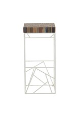 Monroe & Kent RUBIC BAR STOOL WHITE