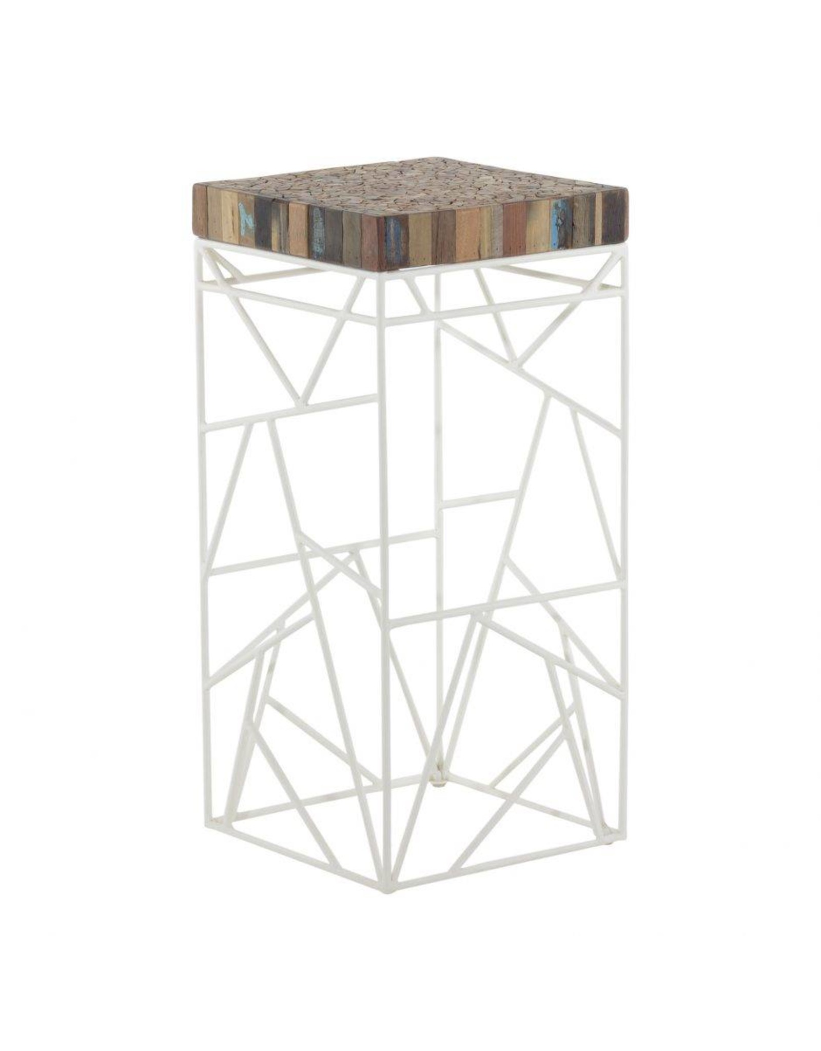 Monroe & Kent RUBIC BAR STOOL WHITE