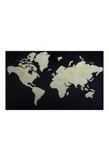 Monroe & Kent BLACK MAP WALL DECOR