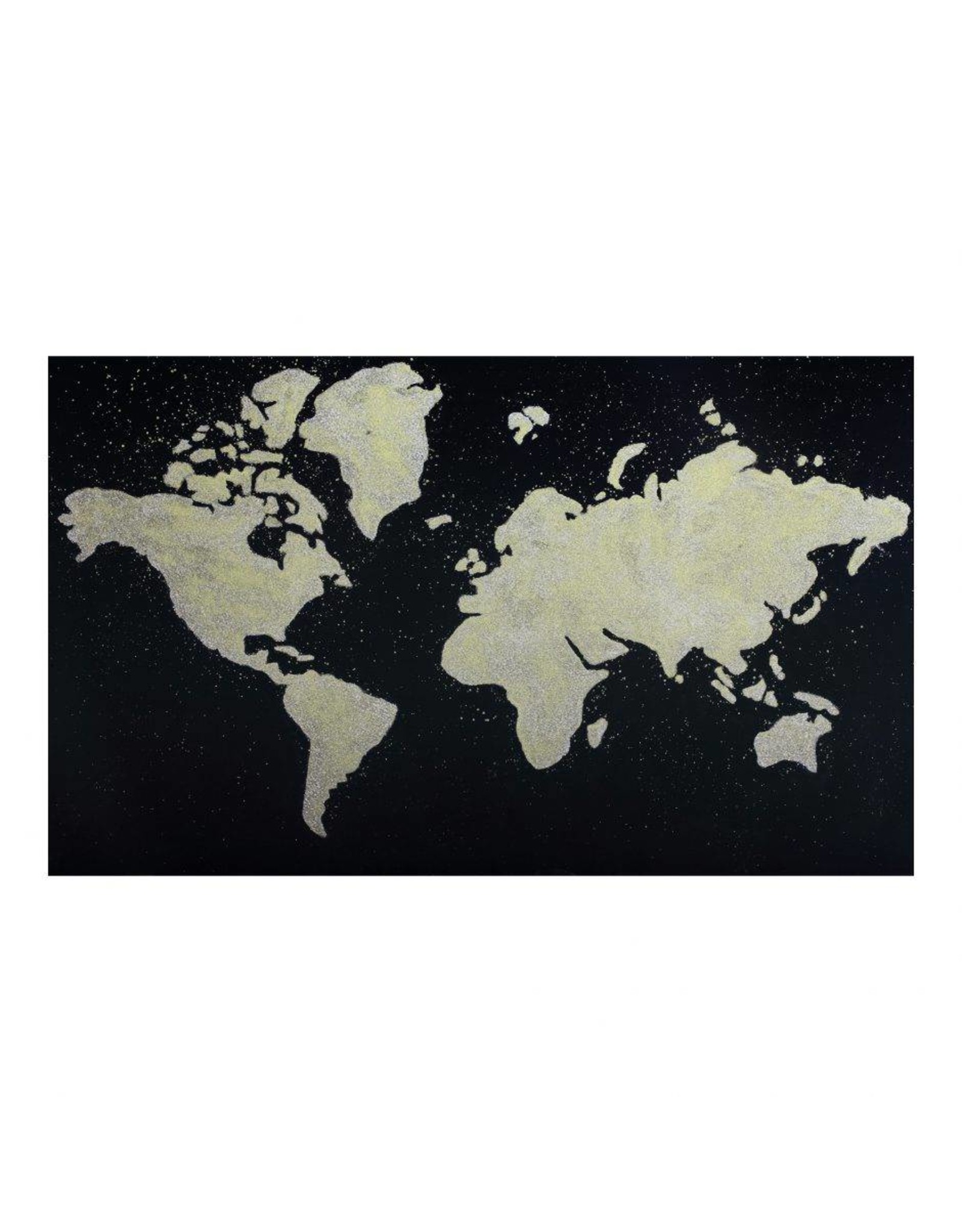 Monroe & Kent BLACK MAP WALL DECOR