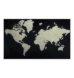 Monroe & Kent BLACK MAP WALL DECOR