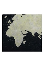Monroe & Kent BLACK MAP WALL DECOR