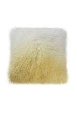 Monroe & Kent LAMB FUR PILLOW YELLOW SPECTRUM