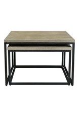 Monroe & Kent DREY SQUARE NESTING COFFEE TABLES SET OF 2