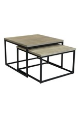Monroe & Kent DREY SQUARE NESTING COFFEE TABLES SET OF 2