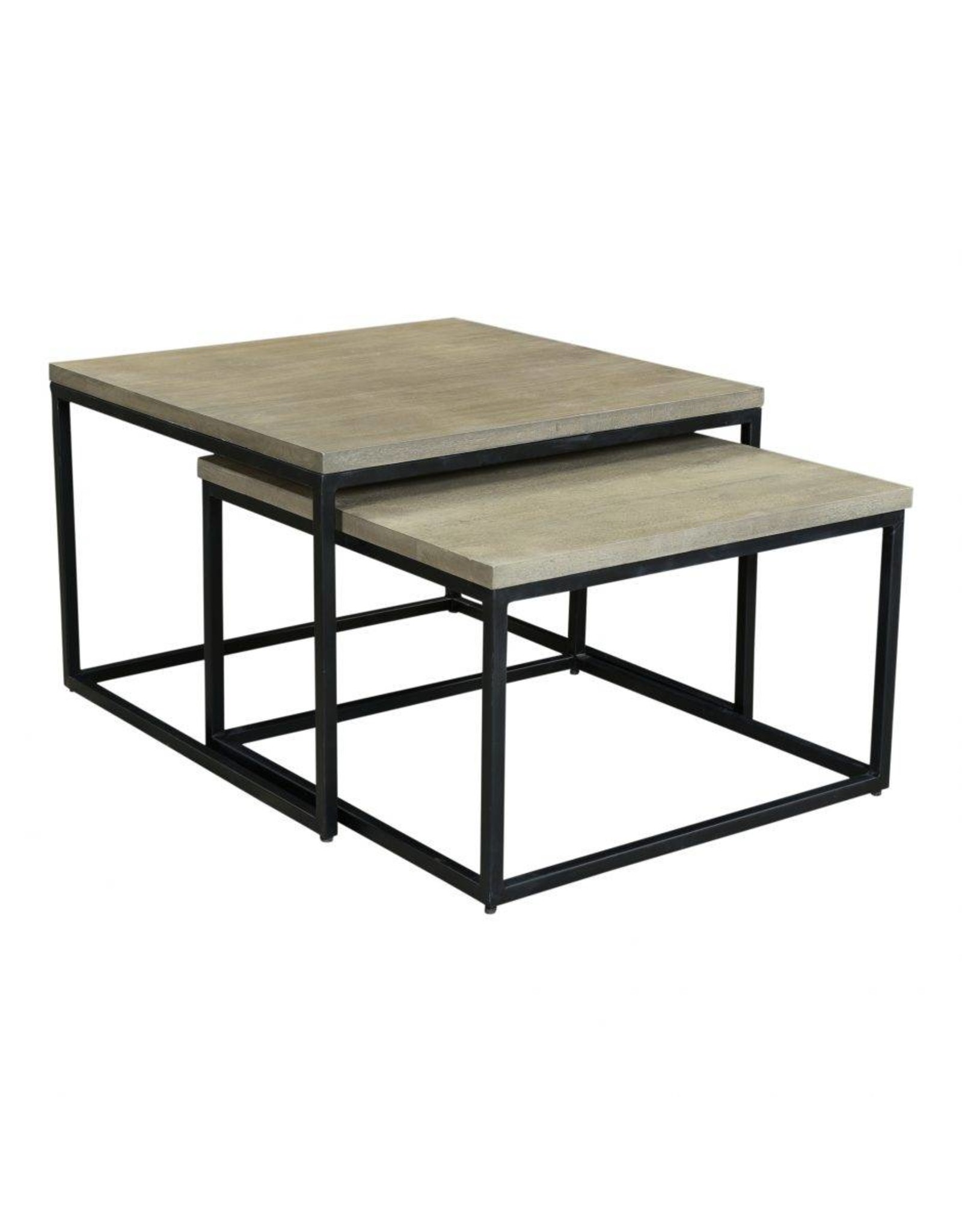 Monroe & Kent DREY SQUARE NESTING COFFEE TABLES SET OF 2