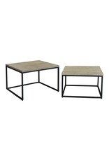 Monroe & Kent DREY SQUARE NESTING COFFEE TABLES SET OF 2