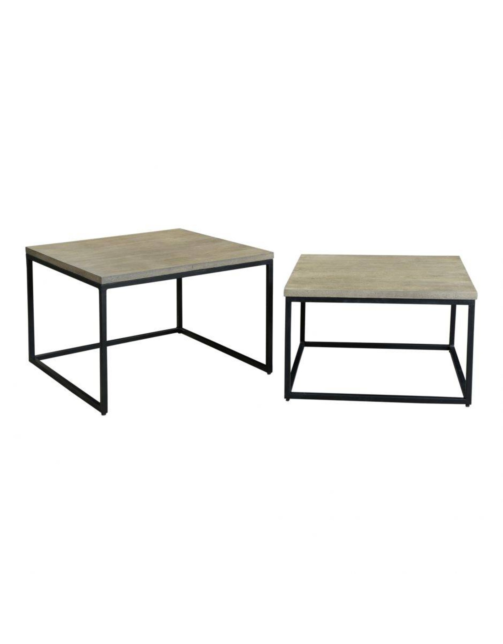 Monroe & Kent DREY SQUARE NESTING COFFEE TABLES SET OF 2