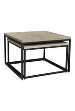 Monroe & Kent DREY SQUARE NESTING COFFEE TABLES SET OF 2