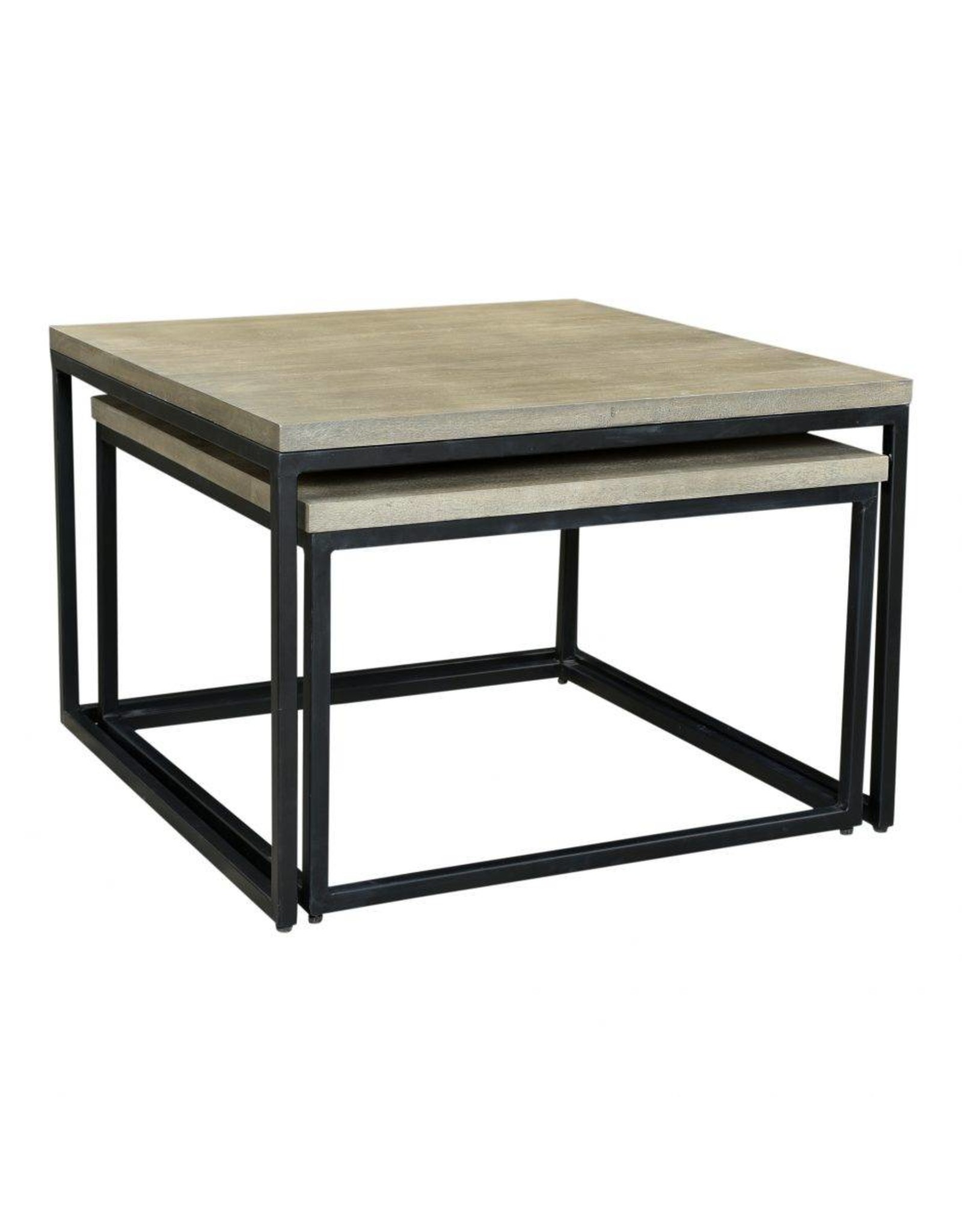 Monroe & Kent DREY SQUARE NESTING COFFEE TABLES SET OF 2