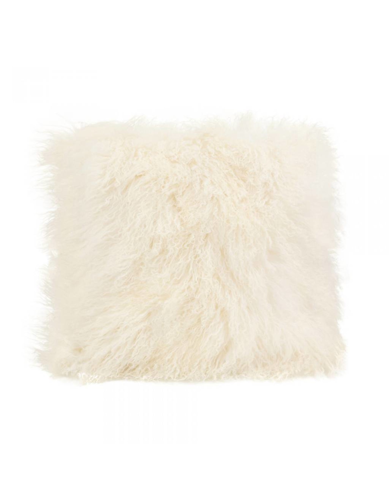 Monroe & Kent LAMB FUR PILLOW LARGE CREAM