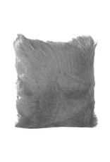 Monroe & Kent GOAT FUR PILLOW LIGHT GREY