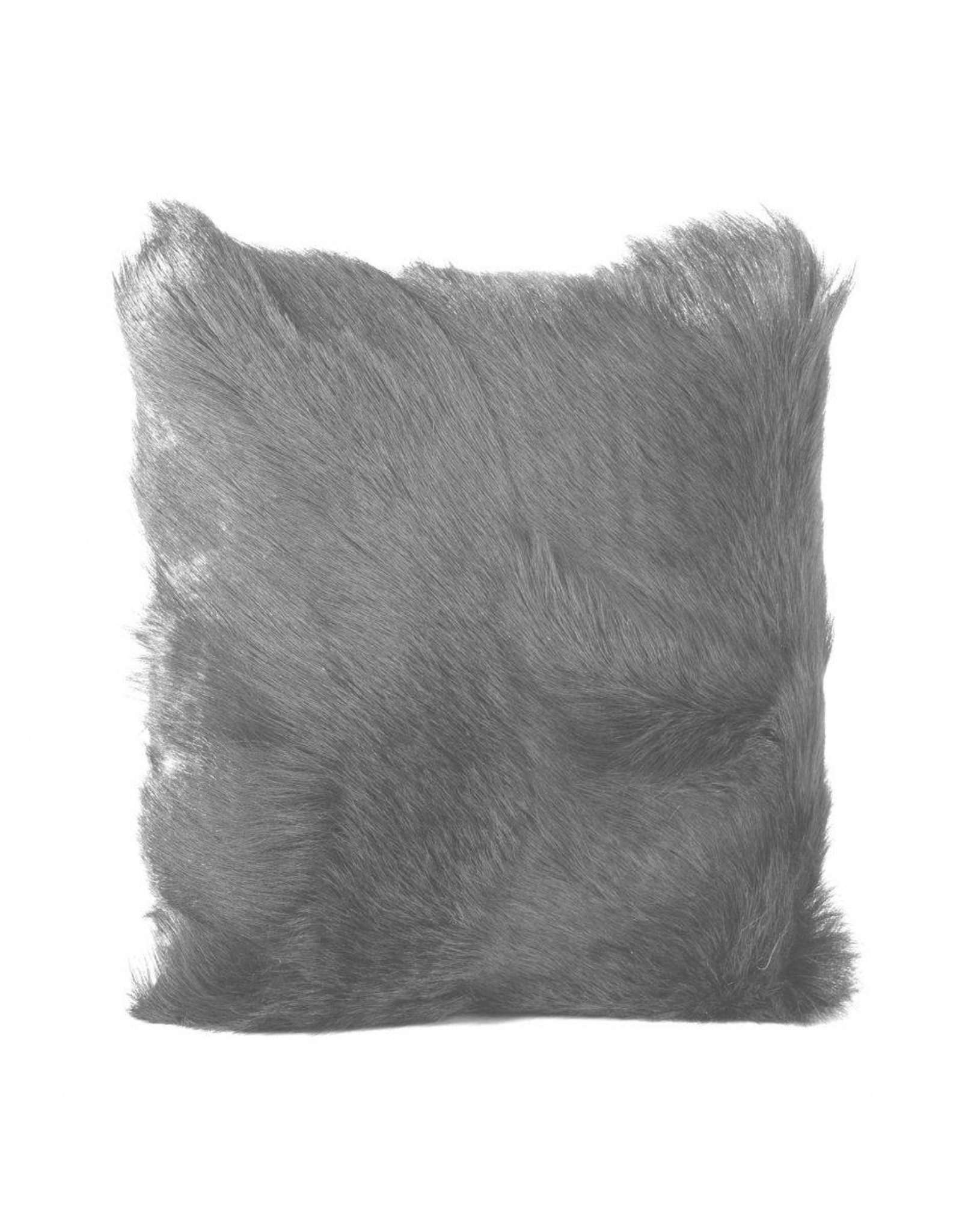Monroe & Kent GOAT FUR PILLOW LIGHT GREY