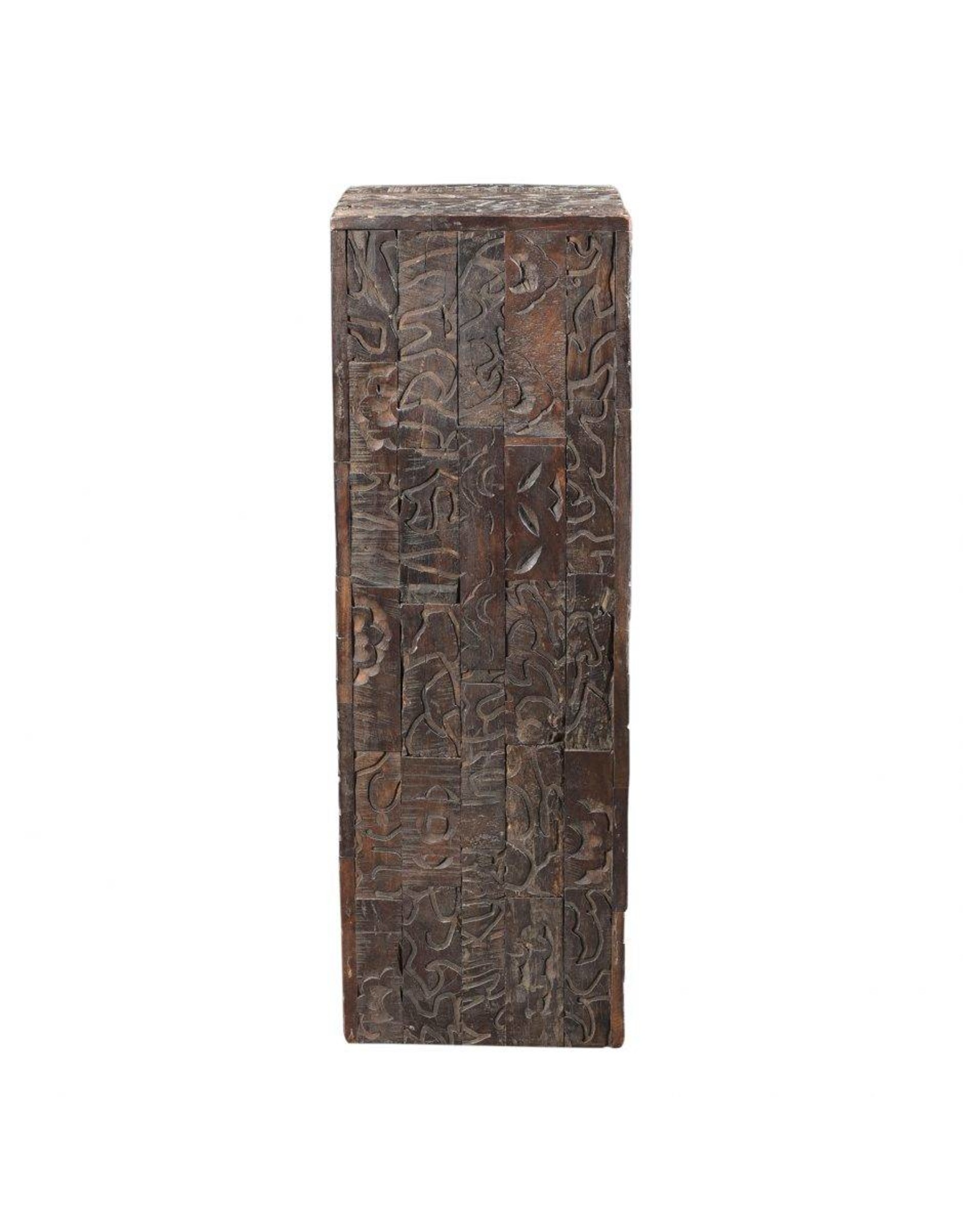 Monroe & Kent GERARDO CARVED WOOD PEDESTAL