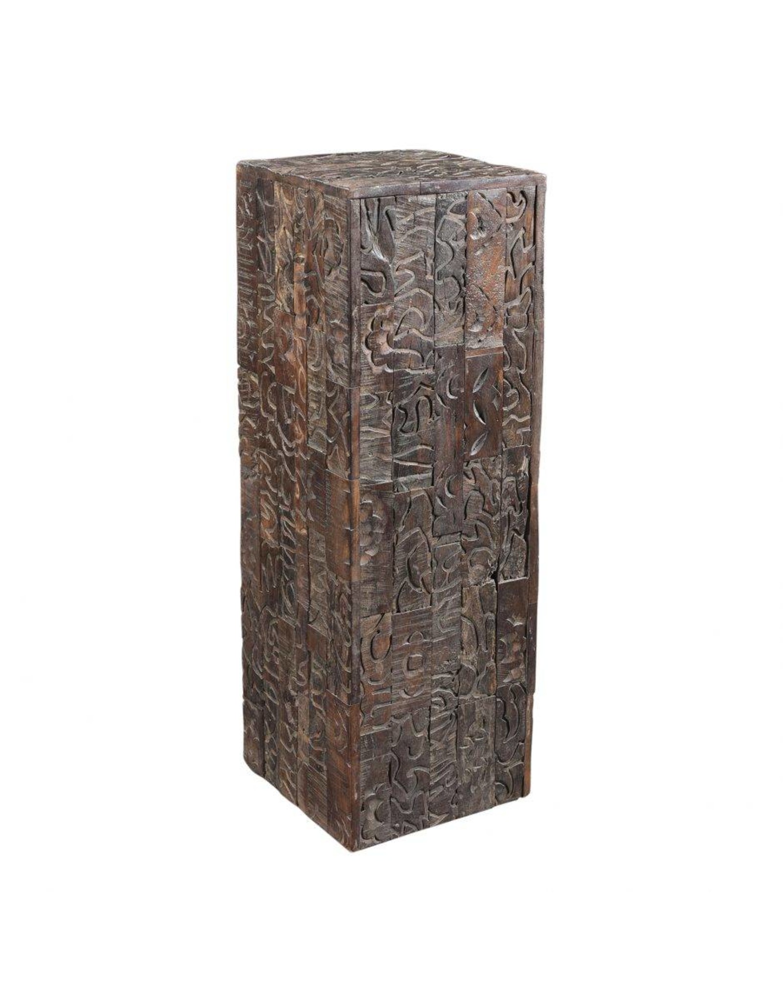 Monroe & Kent GERARDO CARVED WOOD PEDESTAL