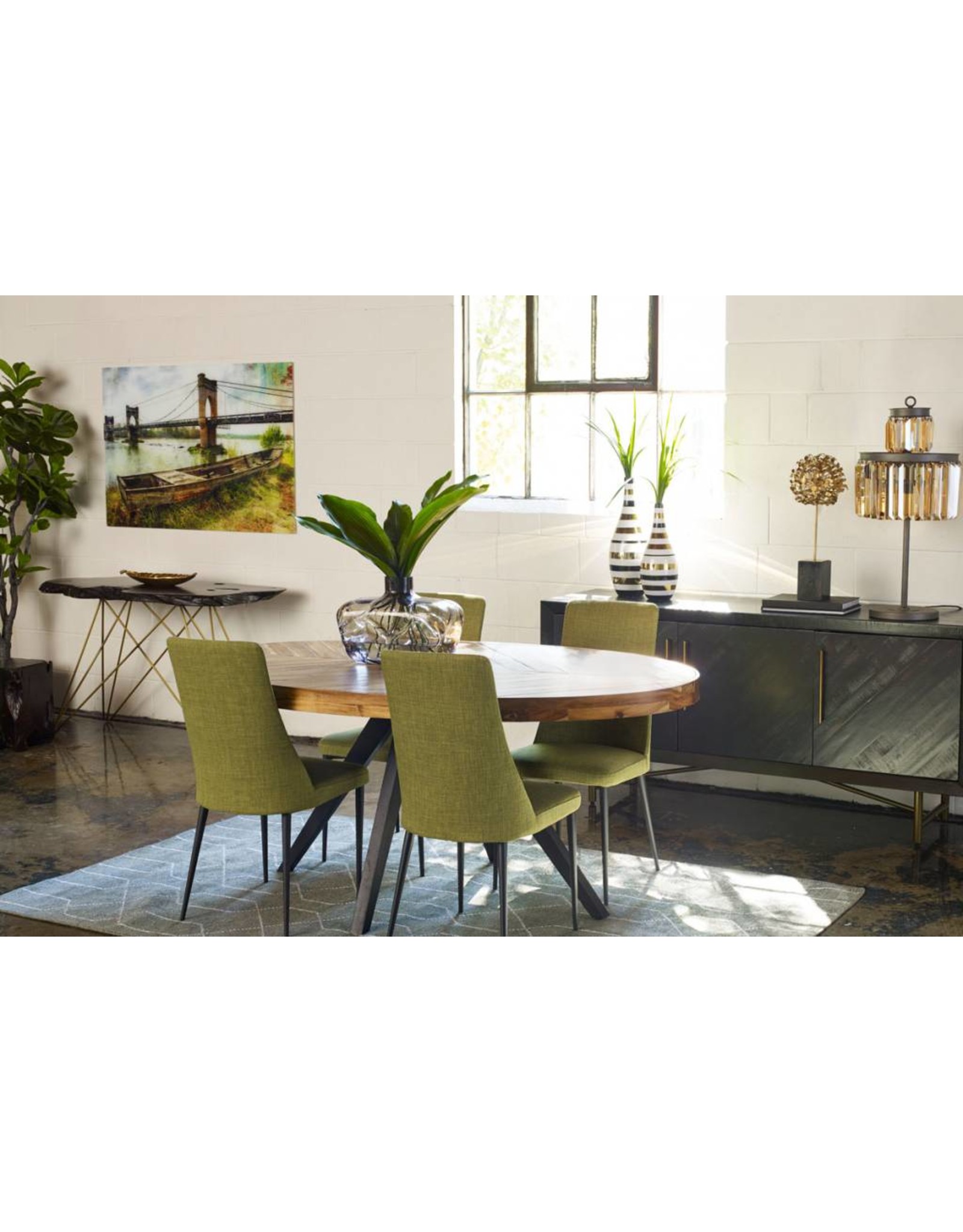 Monroe & Kent PARQ OVAL DINING TABLE