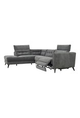 Monroe & Kent BEAUMONT POWER SECTIONAL LEFT DARK GREY