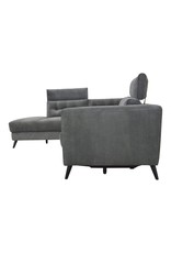 Monroe & Kent BEAUMONT POWER SECTIONAL LEFT DARK GREY