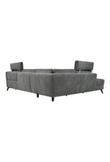 Monroe & Kent BEAUMONT POWER SECTIONAL LEFT DARK GREY