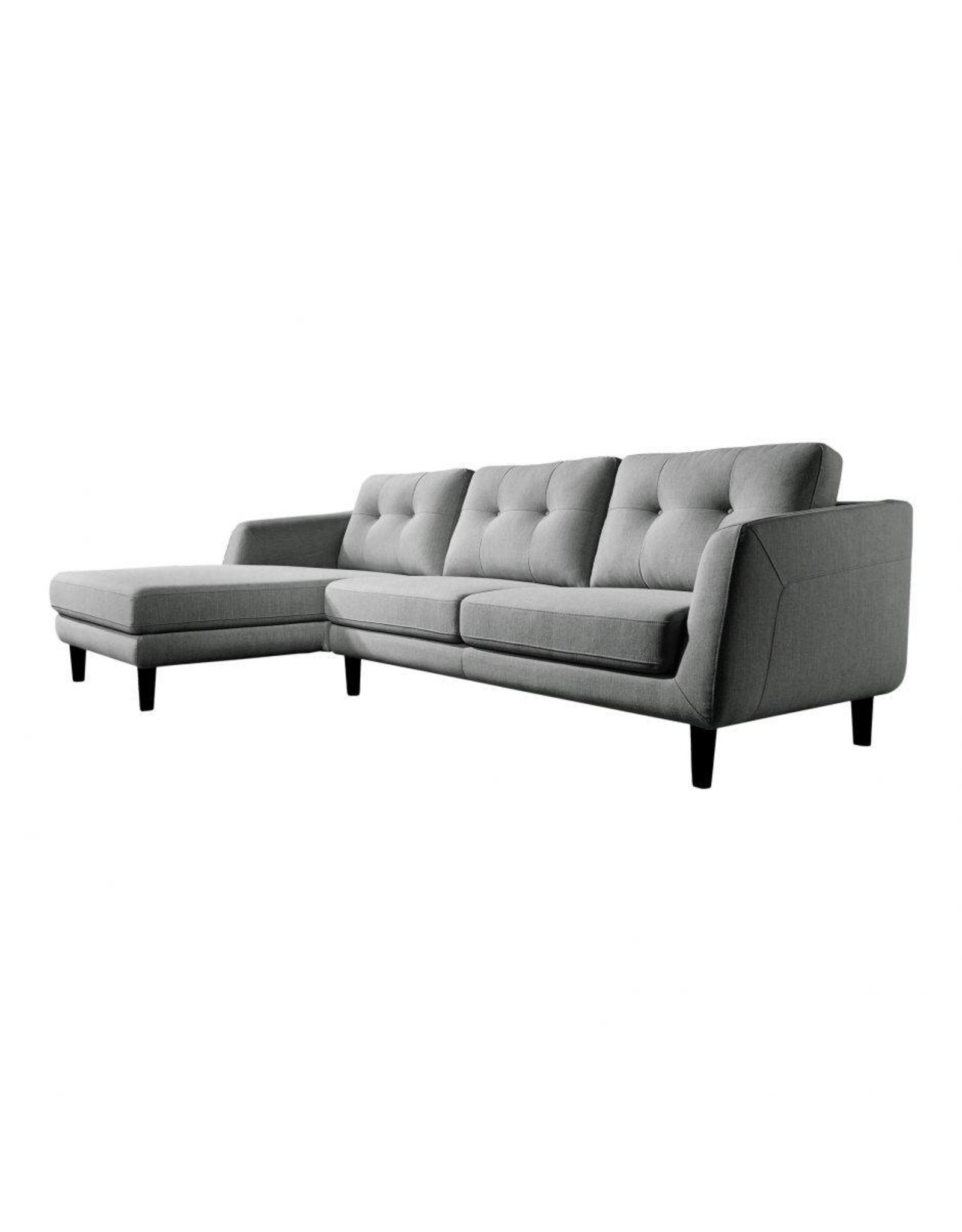 Monroe & Kent COREY SECTIONAL DARK GREY LEFT