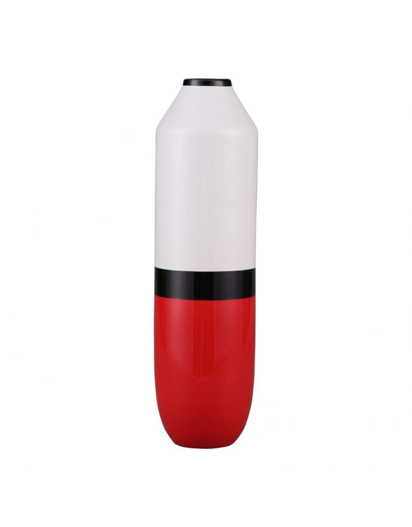 Monroe & Kent TORPEDO VASE MEDIUM RED
