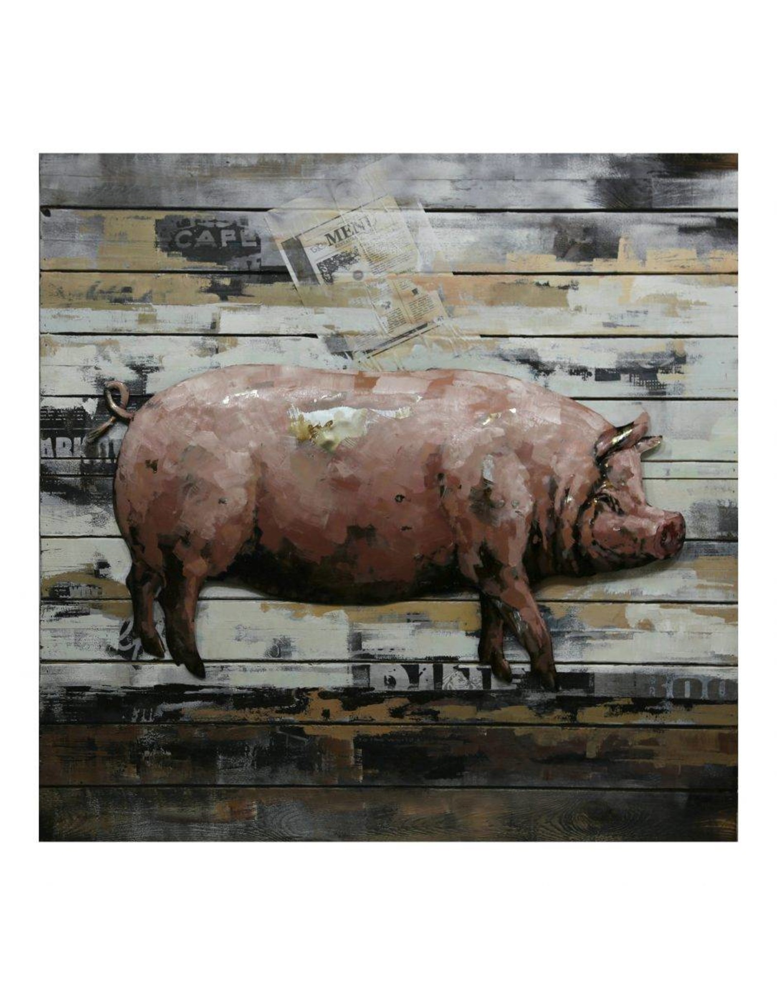 Monroe & Kent COUNTRY PIG WALL DECOR