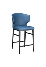 Monroe & Kent DELANEY COUNTER STOOL STEEL BLUE