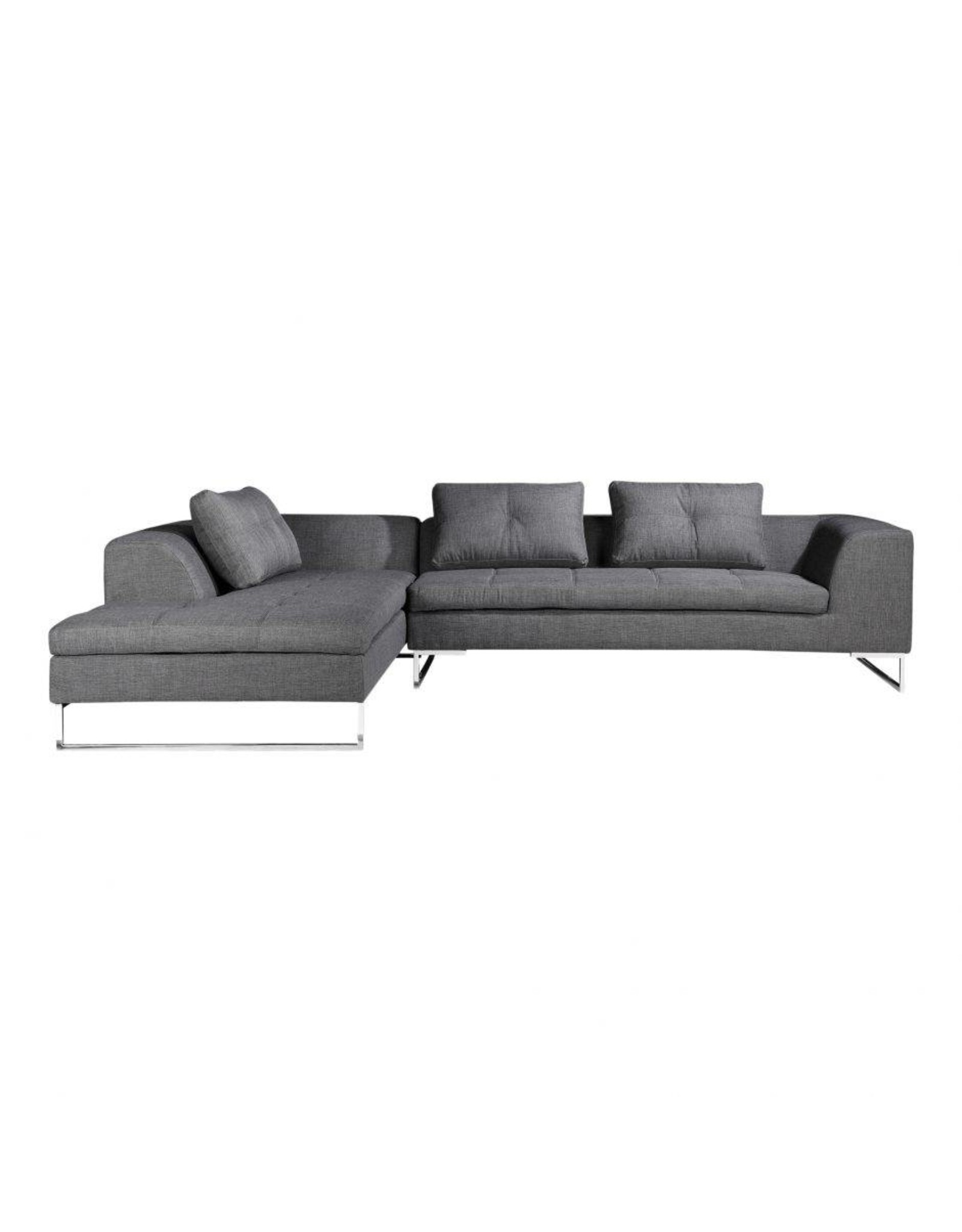 Monroe & Kent SULLA SECTIONAL LEFT CHARCOAL FABRIC
